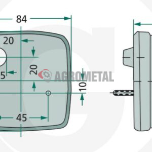 LUČ POZICIJA SMEROKAZ FIAT GOLDONI 85X85 - slika 2