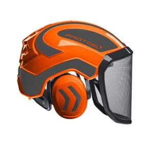 Čelada Pfanner Protos oranžna siva