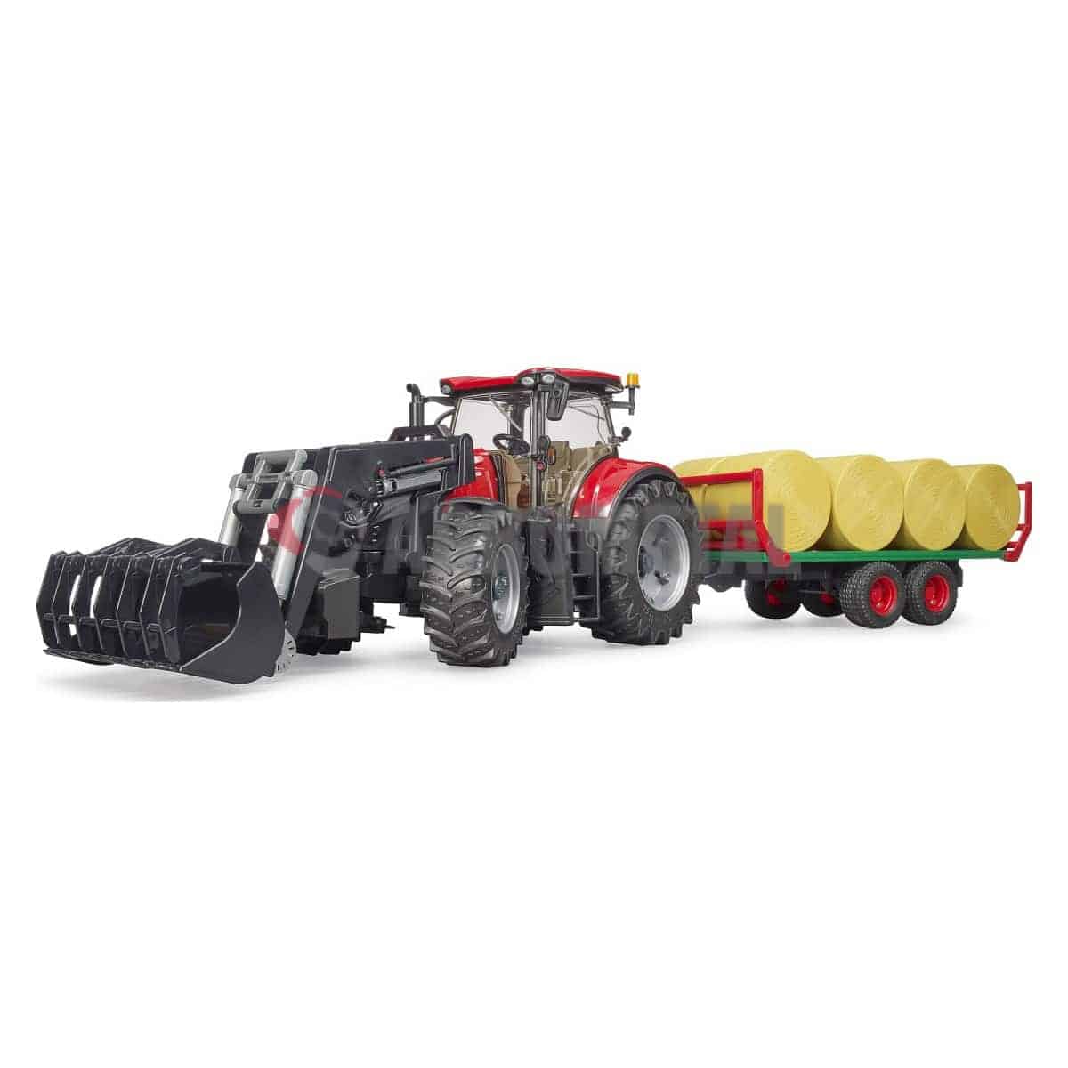 Bruder traktor Case IH Optum s prikolico