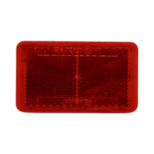 odsevnik kvardratni case z lepilom rdeč